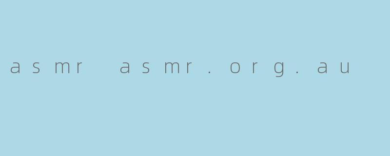 asmr asmr.org.au